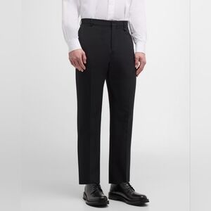 SIMONE ROCHA Men's Straight Leg Black 100% Virgin Wool Trousers Sz S Org $850
